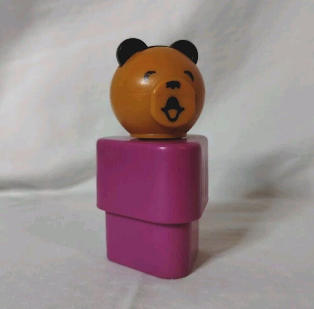 Vintage Fisher Price Bear Shape Sorter Figure Replacement Triangle 1984